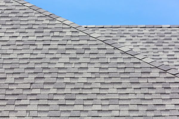close up of new rubber roof tiles